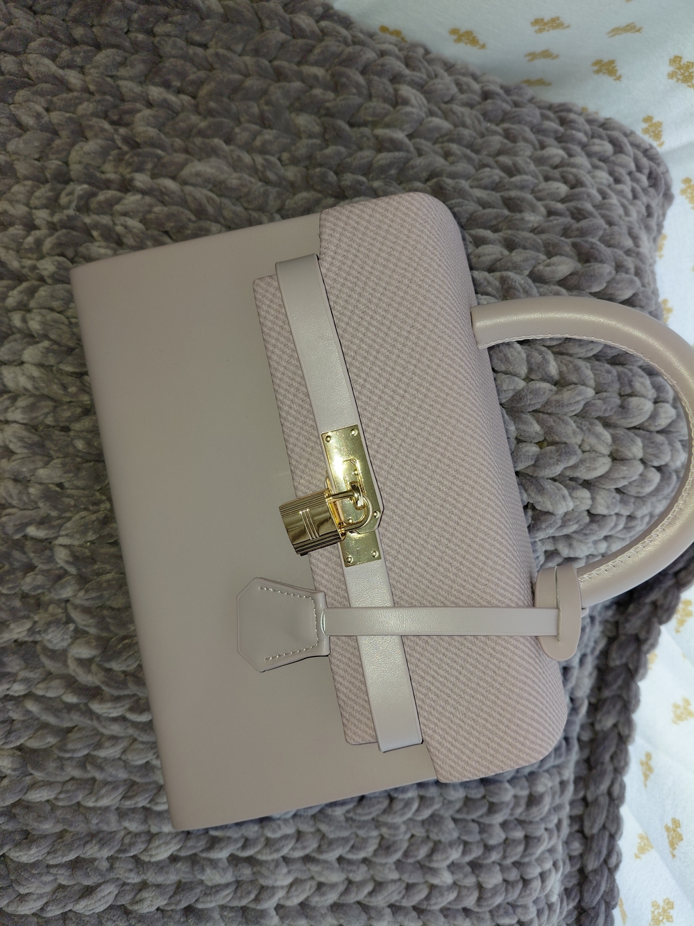 Structured Top-Handle Women Bag in Purple